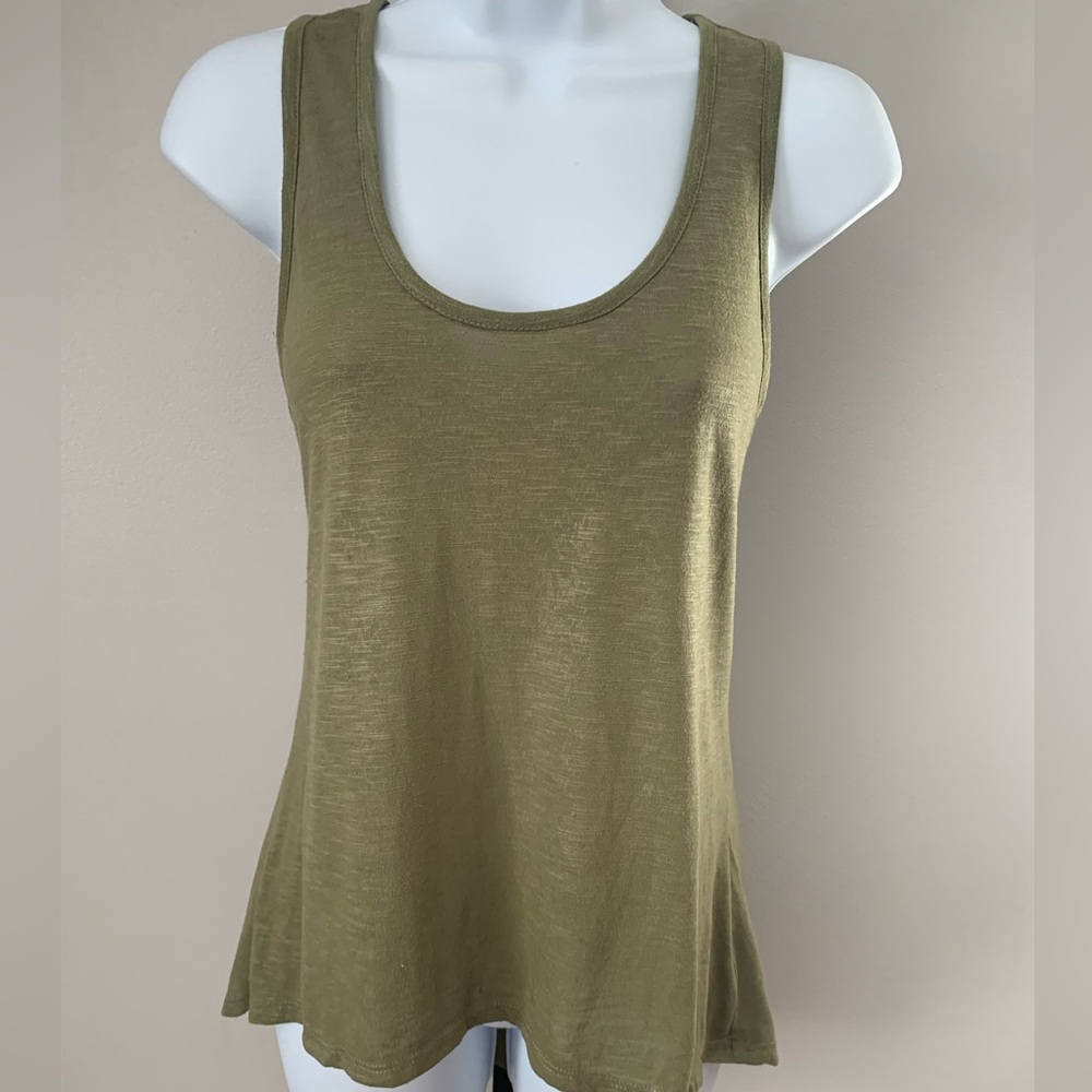 Hybrid Apparel Sheer Panel Back Tank